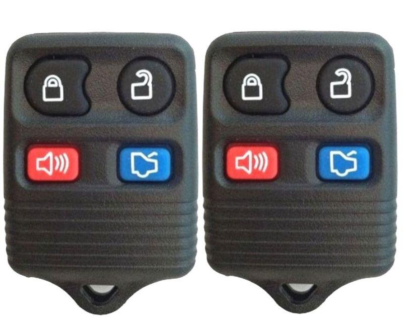 Pair new ford 4 button keyless entry key remote fob transmitter beeper