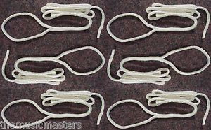 6x premium double braid white 5&#039; ft boat bumper fender lines marine docking rope