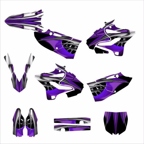 2015 2016 yz125 yz250 custom graphic decal sticker kit #4444 purple tribal