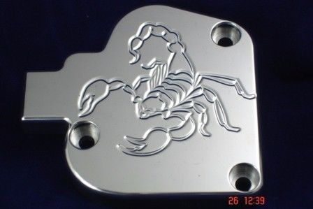 Yamaha atv banshee 350 blaster scorpion polished billet aluminum throttle cover