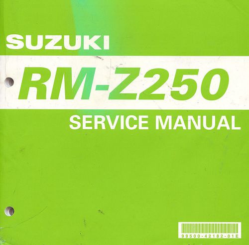 2003 to 2005 suzuki rm-z250 motocross motorcycle owners service manual -rm z250