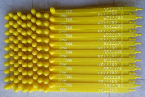 Brooks poly-lok truck trailer plastic security seals 100 count, yellow