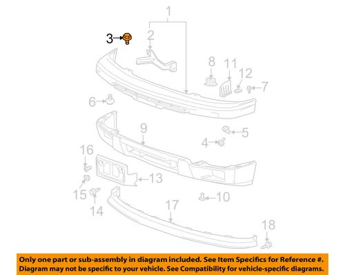 Gm oem stabilizer bar-rear-stabilizer bar bolt 11515764