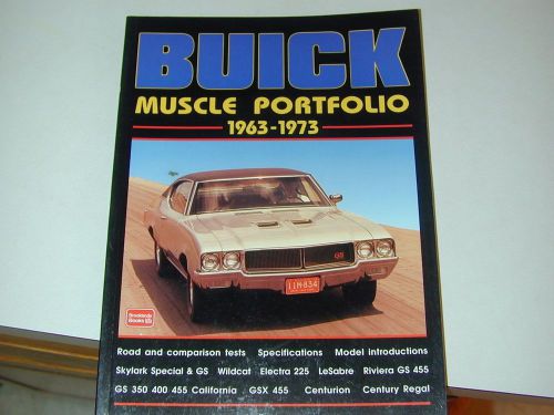 Brooklands book buick muscle portfolio 1963-1973 gs 400 455 riviera wildcat gsx