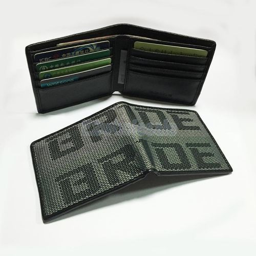 Fashion car jdm racing bride wallet purse grey green