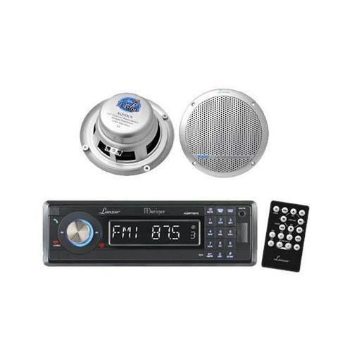 Lanzar in-dash marine mp3/usb/sd am/fm stereo /phone bluetooth 2 5.25&#034; speakers