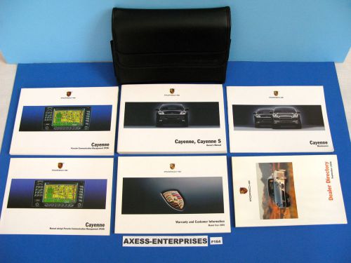 2005 porsche cayenne / cayenne s owners users manuals set + navigation book f164