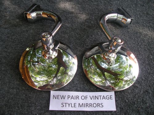 New pair right / left 3 inch round glass peep side view mirrors  # 126