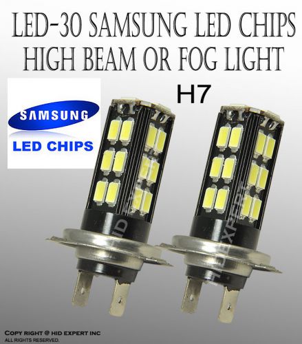 Abl 1pair samsung chips h7 30led plasma projector bulbs daytime running lighbi65