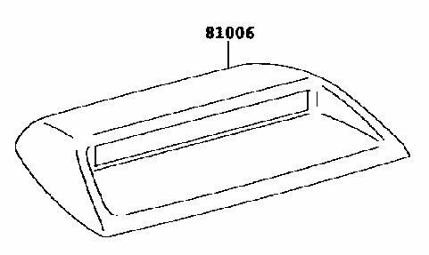 Toyota camry hybrid (201108-) center stop lamp genuine oem