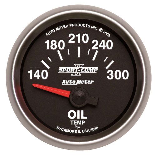 Auto meter 3648 sport-comp ii; electric oil temperature gauge