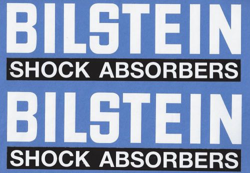 Bilstein racing decals sticker 10-1/4 inches long size new set of 2 die cut