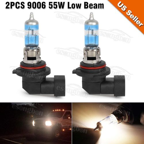 1pair 9006 hb4 halogen bulb 5500k 55w low beam headlight for chevrolet