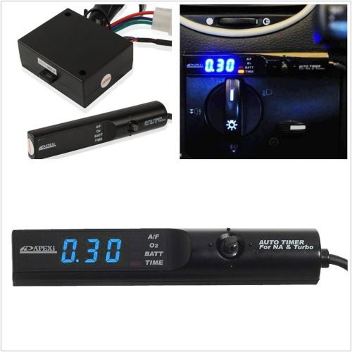Universal auto turbo timer for na &amp; black pen control jdm blue led digital unit