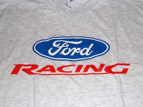 Buy NEW MENS FORD RACING SIZE LARGE OR XXL GREY TEE SHIRT! NASCAR NHRA ...