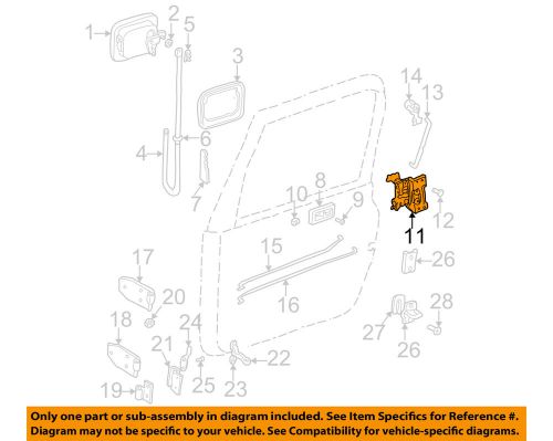 Jeep chrysler oem 03-06 wrangler front door-door lock kit 55075991aj