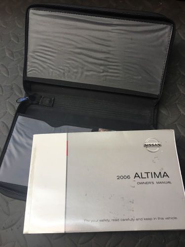 2006 nissan altima owners manual