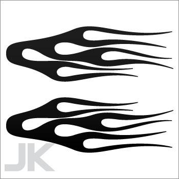 Decals sticker flame car parts motors flames fire racing body tuning 0502 x4f99