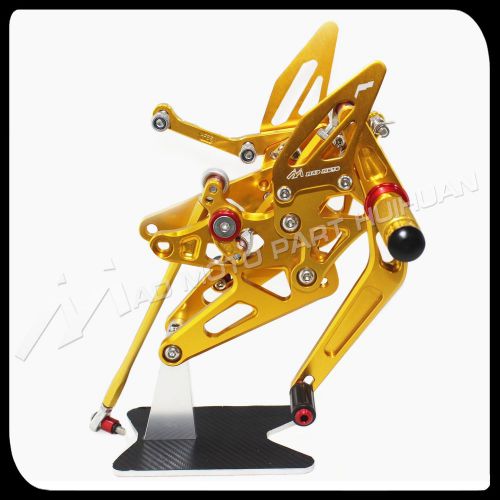 Mad moto yamaha yzf r1 rearsets 2004 2005 2006 foot pegs yzf-r1 rear set gold