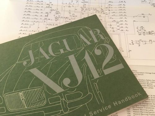 Jaguar xj12 operating maintenance service manual owners manual factory original