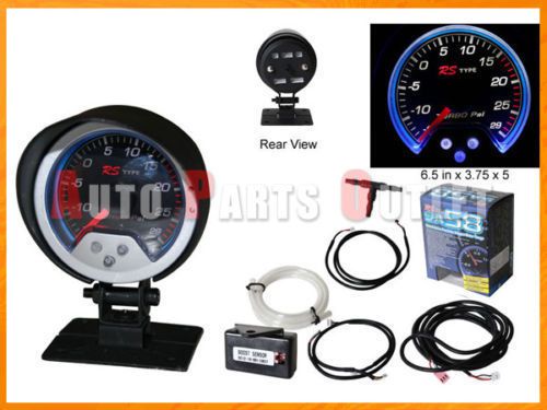 Rst blue led 52mm universal electronics boost gauges vacuum mater