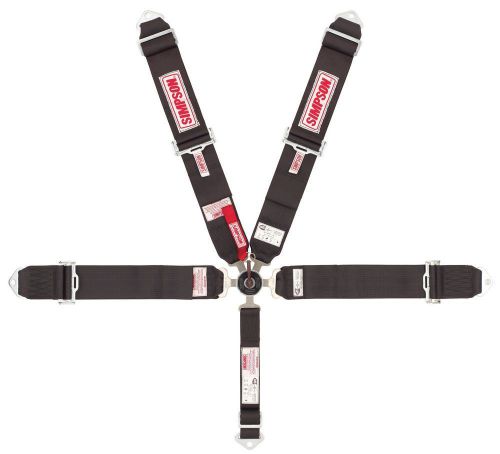 Simpson safety black camlock 5 point harness p/n 29104bk