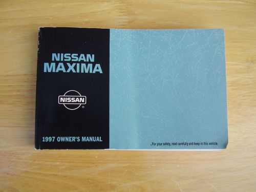 Nissan maxima original 1997 owners manual