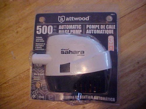 Attwood sahara series marine ( 500 gph ) automatic bilge pump.. new!!!  free s&amp;h