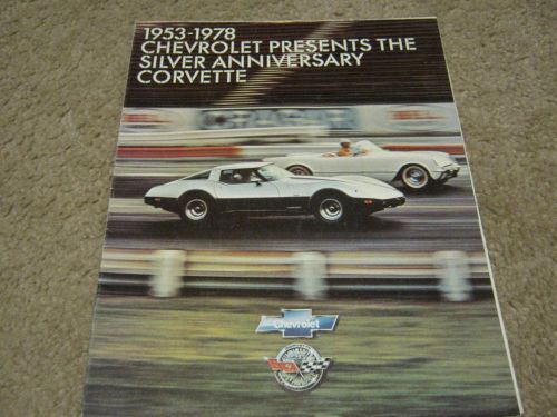 1978 chevy corvette c3 dealer sales-showroom brochure