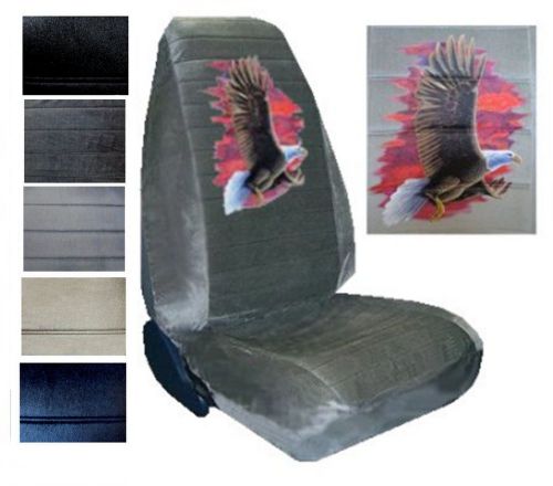 Velour seat covers car truck suv flying eagle at sunset high back pp #x