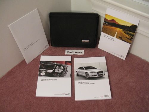 2014 audi a5 coupe s5 coupe owners &amp; navigation manual with case 8/pc navi mmi