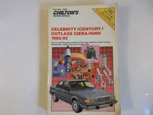 Gm buick century celebrity 6000 cutlass ciera 1982-1992 chilton&#039;s repair manual