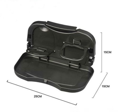 Car seat back foldable food meal drink tray table water cup dining stand holder