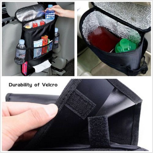 1x multi-purpose cargo net car suv seat keep warm or cold with storage back bag