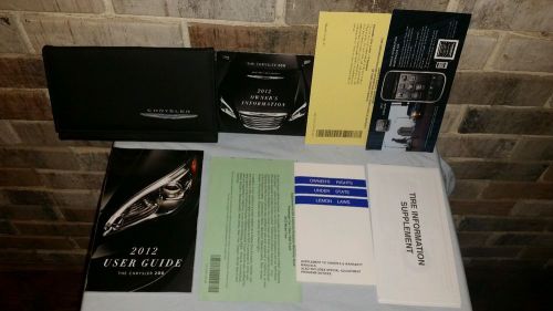 Very nice 2012 chrysler 200 user guide manual book set &amp; case