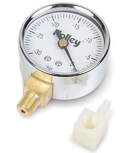 Holley 26-501 vacuum gauge 2-1/16&#034; 30-0 in. hg 1/8&#034; npt