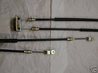 Ezgo golf cart part brake cable set gas &amp; elec 1994 up