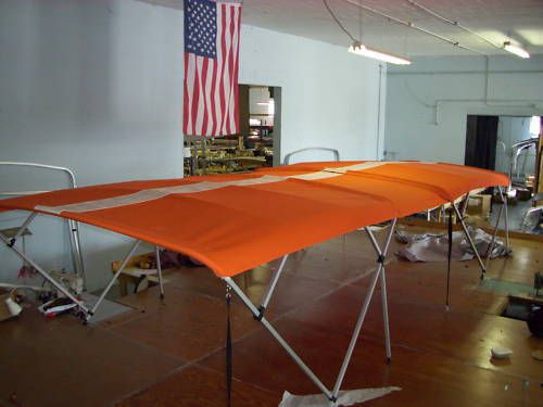 Double bimini 20&#039; long - 5 year warranty fabric - 1&#034; frame standard fittings