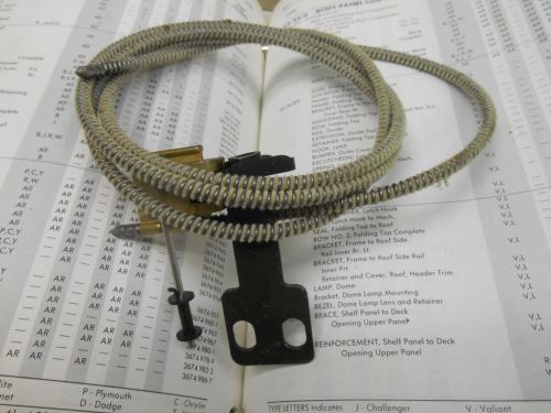 Nos mopar sunroof cable and rear slide - 1972-1974 car - p/n 3674921