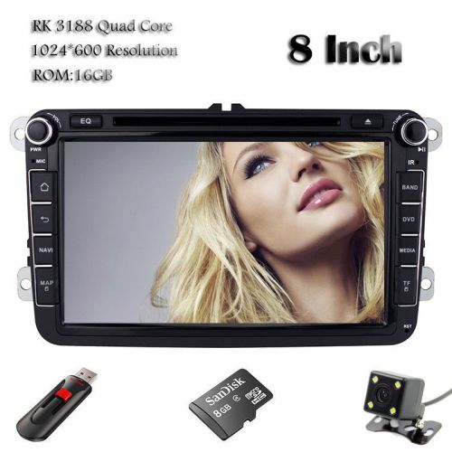 Android 4.4 quad core 1024x600 car dvd gps navi vw jetta passat golf polo+map