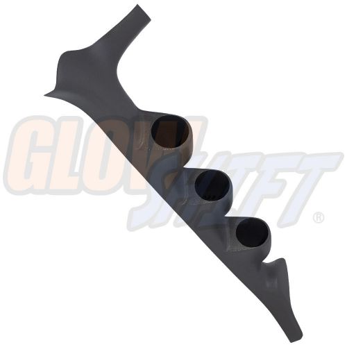 Gray 92-97 ford f250 f350 f-series triple gauge a pillar pod 52mm gauges