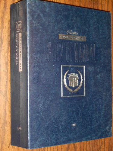 1992 cadillac eldorado / seville shop manual orig book!