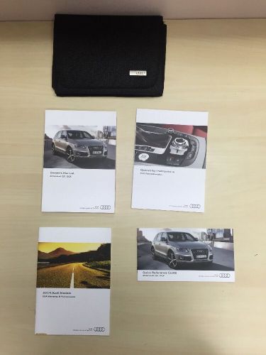 Audi q5 / sq5 2014 with navigation owners manual set with case oem