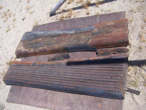 1928-1929 ford model a ?? sedan coupe running boards set rat rod will ship