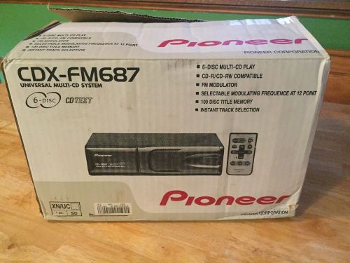 Pioneer cdx-fm687 6 disc cd disc changer player car auto complete new in box