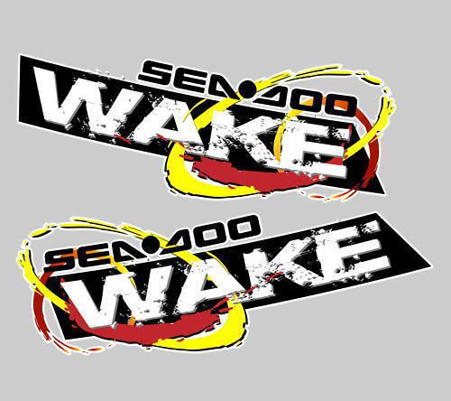 2x sea doo wake jetski decal sticker gtx gti gsx rxp xp rtx bumber