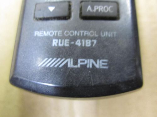 Alpine audio unit remote control # rue4187 alpine remote      rue 4187