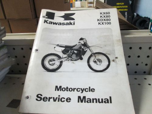 Kawasaki 88-03 kx 60 80 100 kdx kx80  service repair manual book oem original