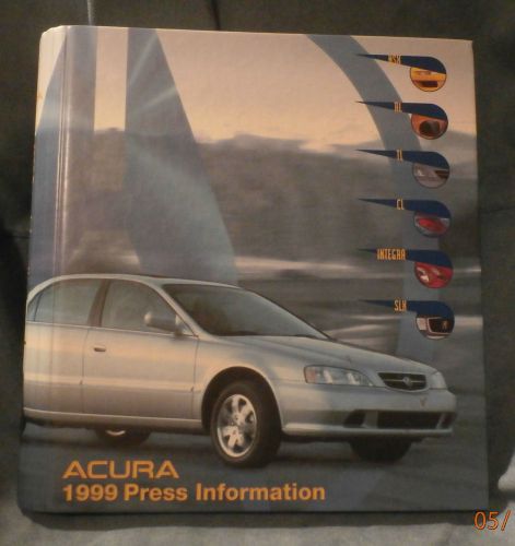 1999 acura press kit with specs, pics and slides in hard cover binder rare htf