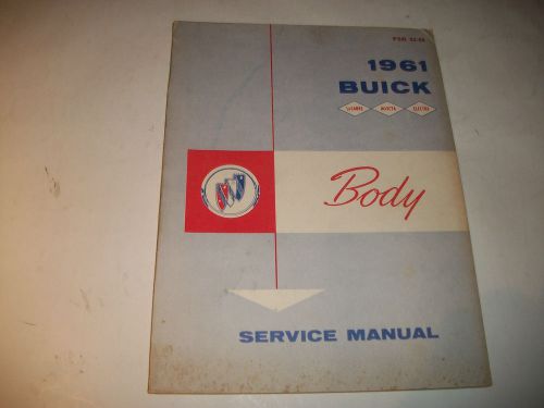 Original 1961 buick lesabre invicta electra body service manual clean